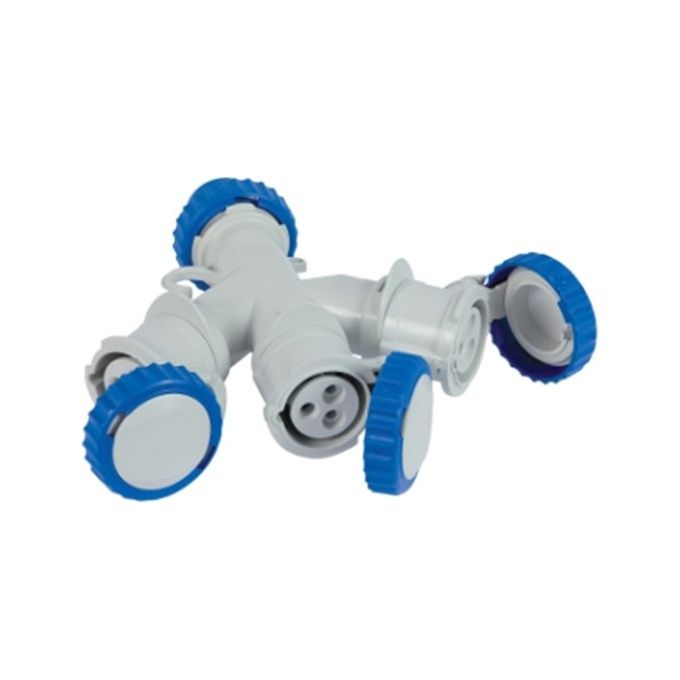 foto del prodotto fme adattatore cee blu 3 prese 73120