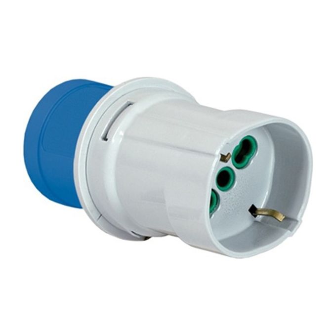 foto del prodotto fme adattatore cee blu schuko 16a 73100
