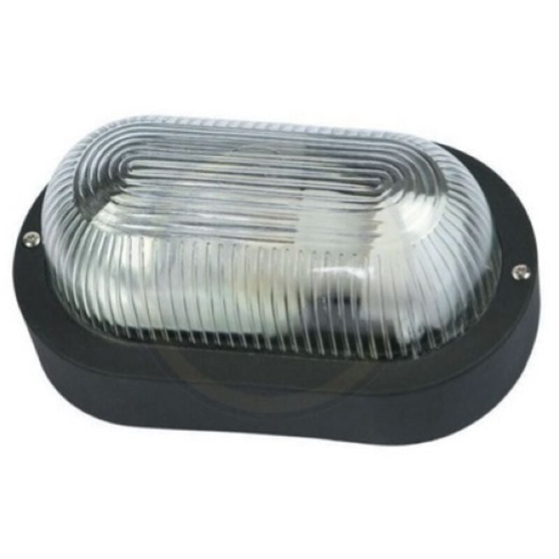 foto del prodotto fme art 62.701 plafoniera lampada ovale nera e27 per lampade fino a 60w