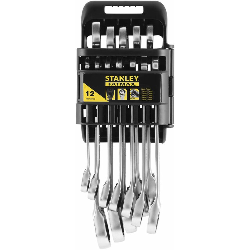 foto del prodotto fmmt82849 0 fatmax set 12 chiavi combinate a cricchetto, grigio stanley