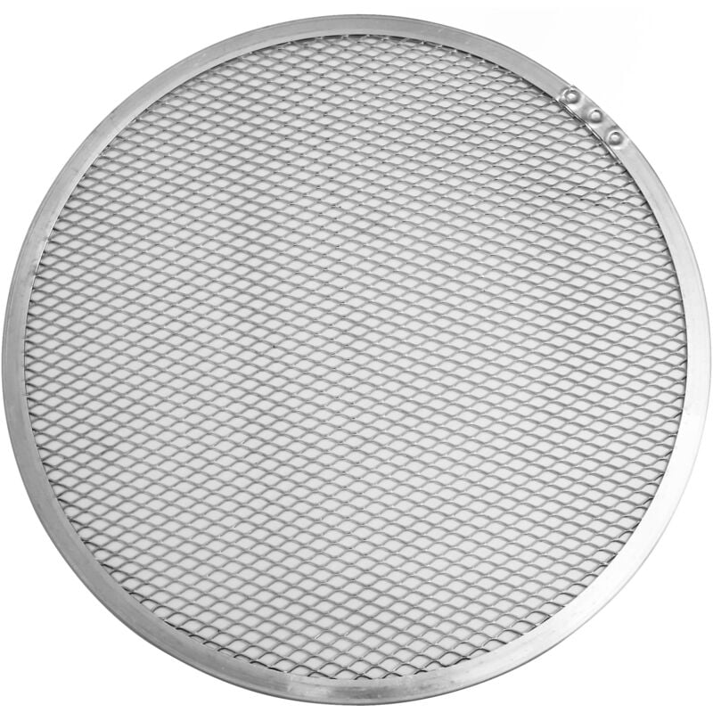foto del prodotto fmprofessional stampo tondo forato per pizza 30 cm cottura uniforme e croccante versatile per scongelamento e raffreddamento, in alluminio facile da