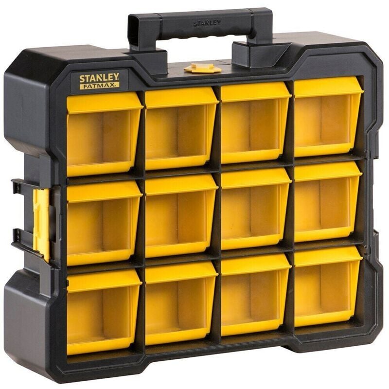 foto del prodotto fmst81077 1 organizer cassettiera portatile con 12 vaschette basculanti stanley