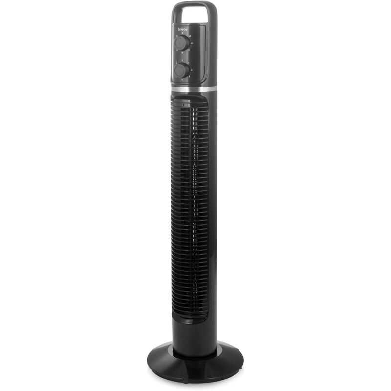 foto del prodotto fn122988 silent tower fan, timer, oscillante, 3 velocit , 81cm, nero briebe
