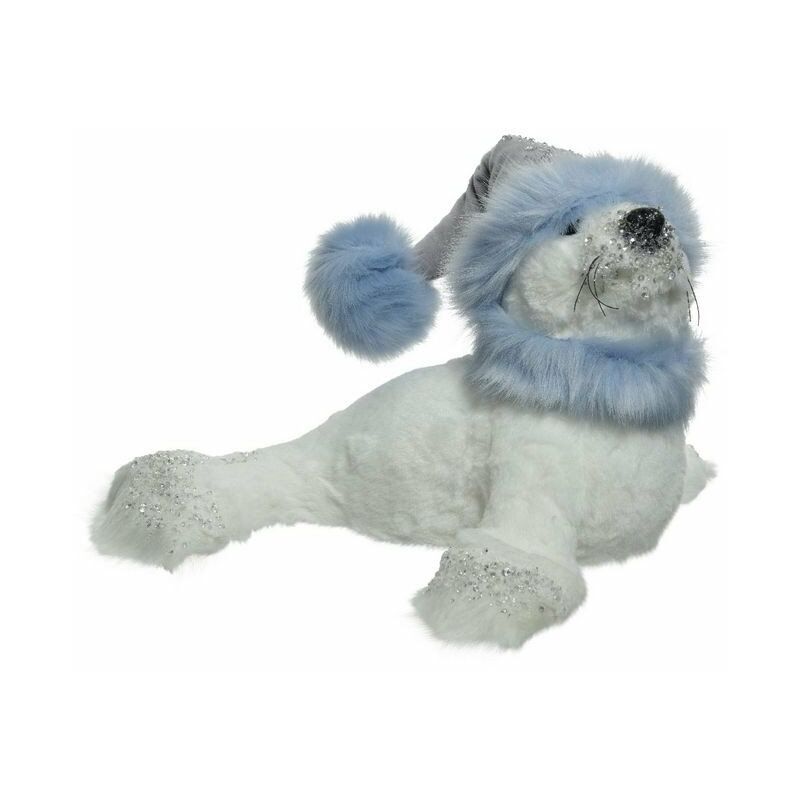 foto del prodotto foca bianco/blue dim 35x36x25 cm