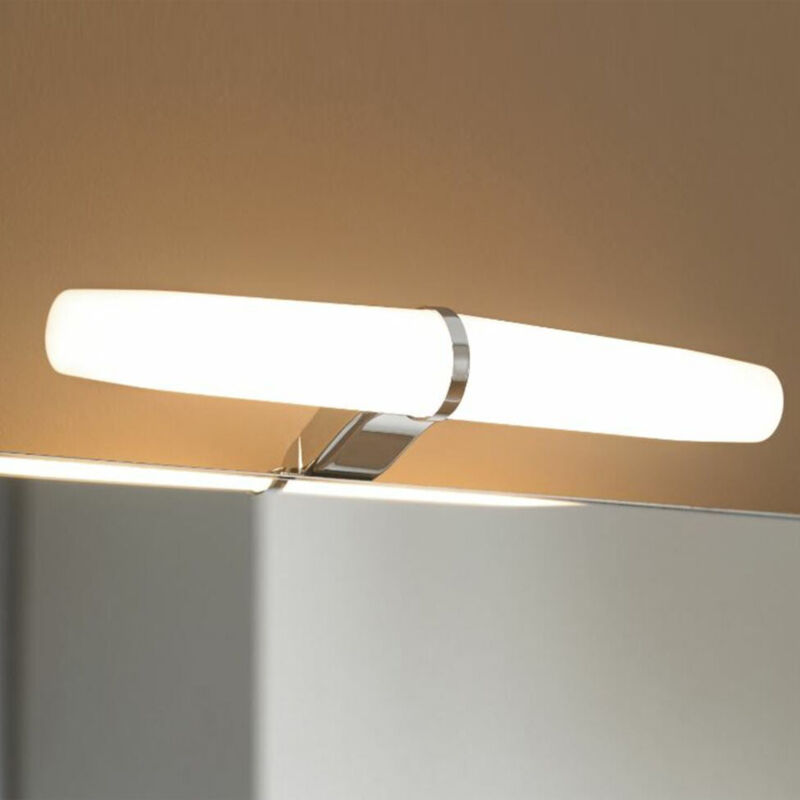 foto del prodotto focco specchio luminoso led 23x4,1 cm 4000 k bianco, 6 w, ip44, cromo eva2led 
