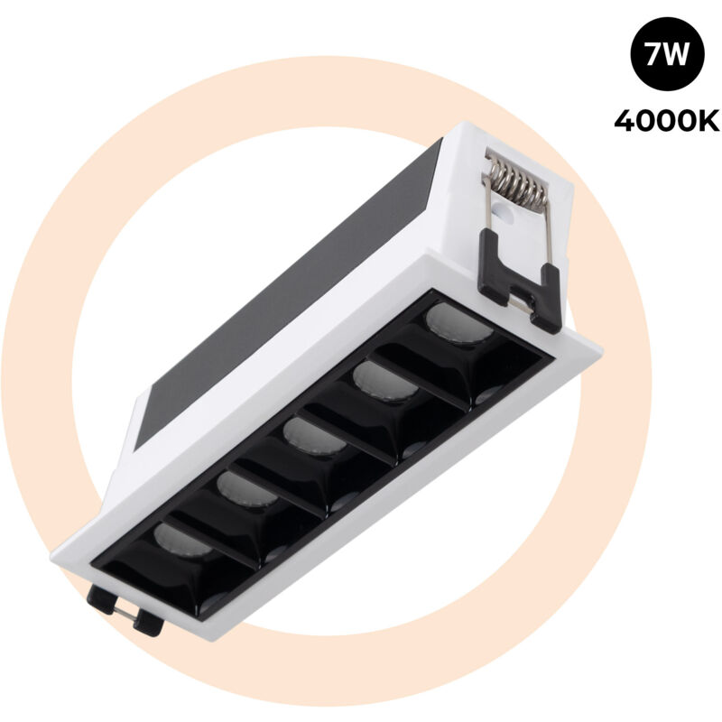 foto del prodotto foco lineare led incassato 7w ugr18 cri90 driver lifud bianco neutro