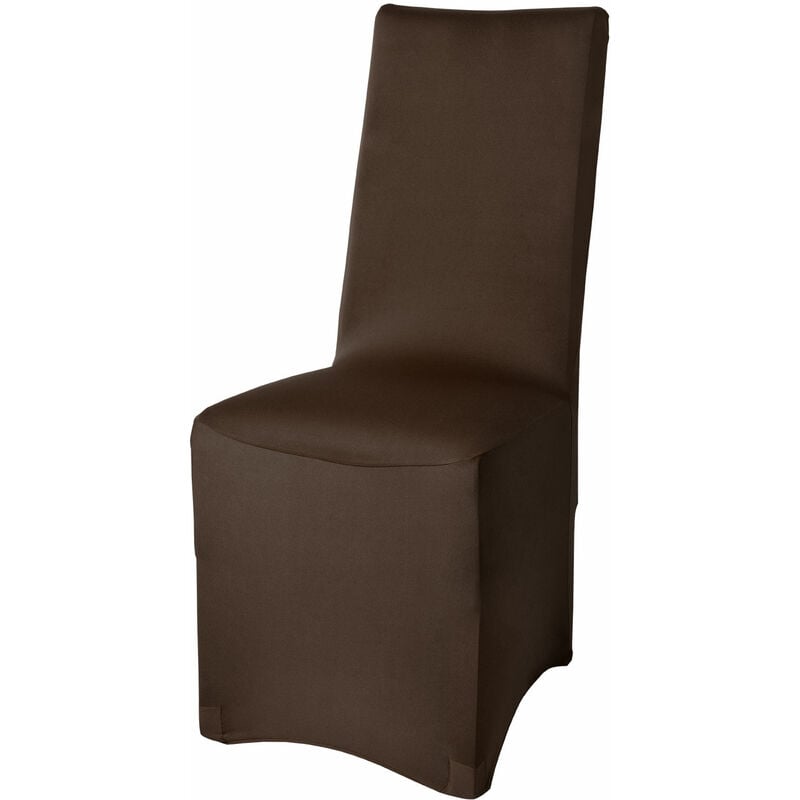 foto del prodotto fodera bielastica per sedie leona marrone, 95x45x45 cm beautissu