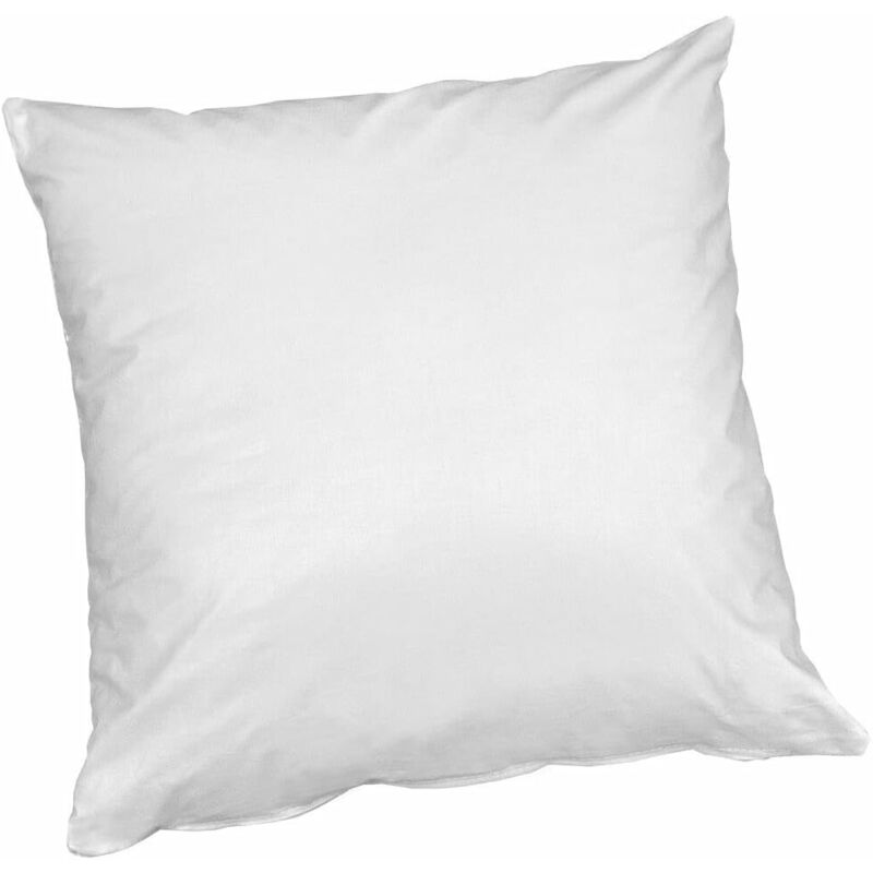 foto del prodotto fodera cuscino cotone lucido 40x40 cm cerniera copricuscino 100 made in italy bianco