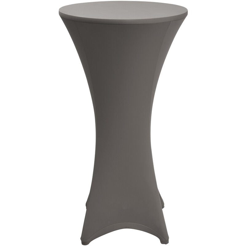 foto del prodotto fodera elastica per tavoli alti da bar stella rivestimento elastico per tavolini bistrot antracite, 70cm beautissu