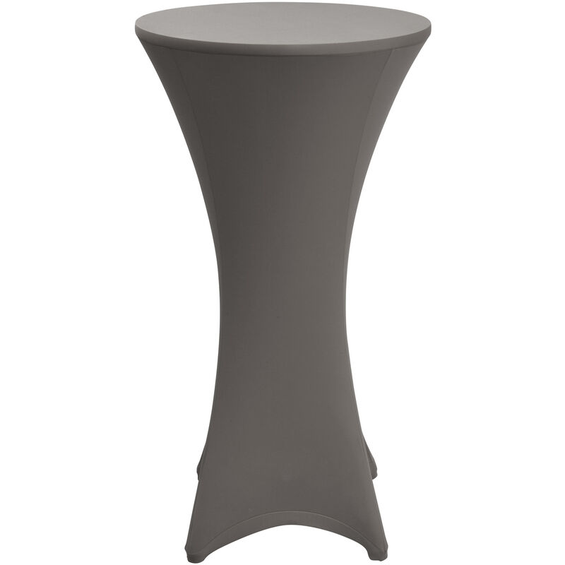 foto del prodotto fodera elastica per tavoli alti da bar stella rivestimento elastico per tavolini bistrot antracite, 80cm beautissu