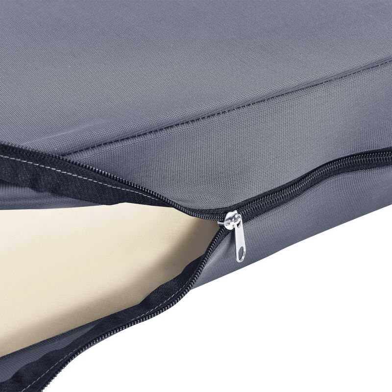 foto del prodotto fodera per cuscini e spugne 120 x 80 x 10 cm rivestimento uso interno esterno grigio scuro neu.haus 