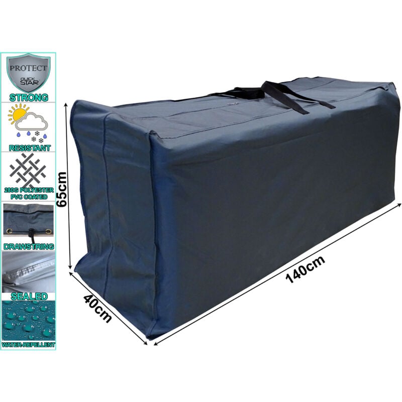foto del prodotto fodera per cuscino copertura protettiva per 4 lettini prendisole 140x40x65cm