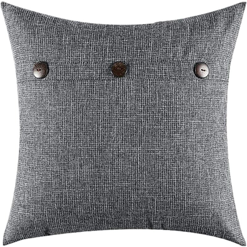 foto del prodotto fodera per cuscino, imbottitura per cuscino 45x45 cm grigio poliestere