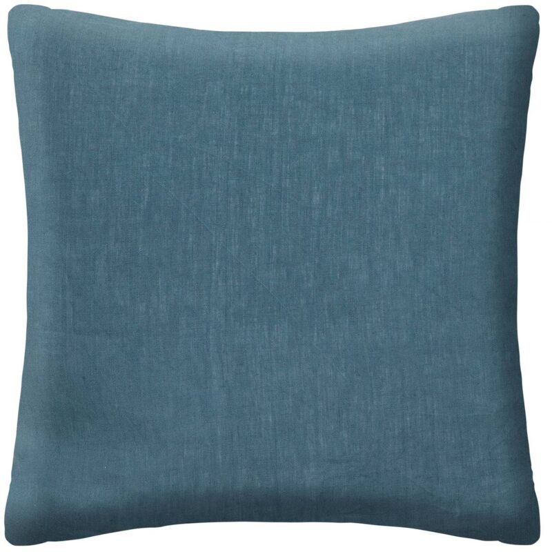 foto del prodotto fodera per cuscino linah in lino lavato blu anatra 65x65cm atmosphera cr ateur d int rieur