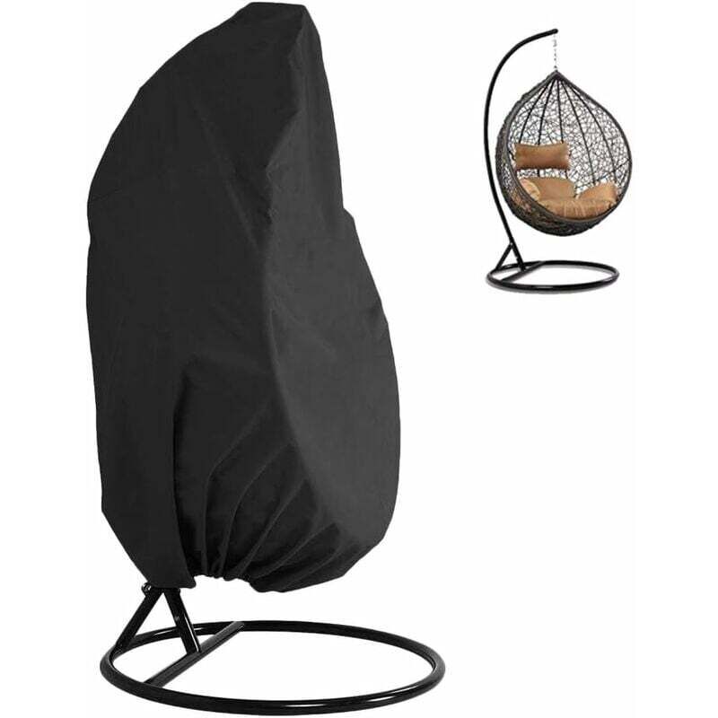 foto del prodotto fodera per poltrona sospesa oxford 210d impermeabile resistente alle intemperie con cerniera nera 230 x 200 cm