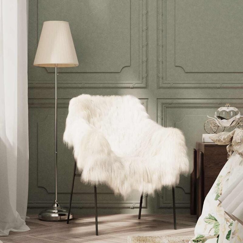 foto del prodotto fodera per sedia in pelle di pecora islandese crema 70x110 cmcod mxl 129465