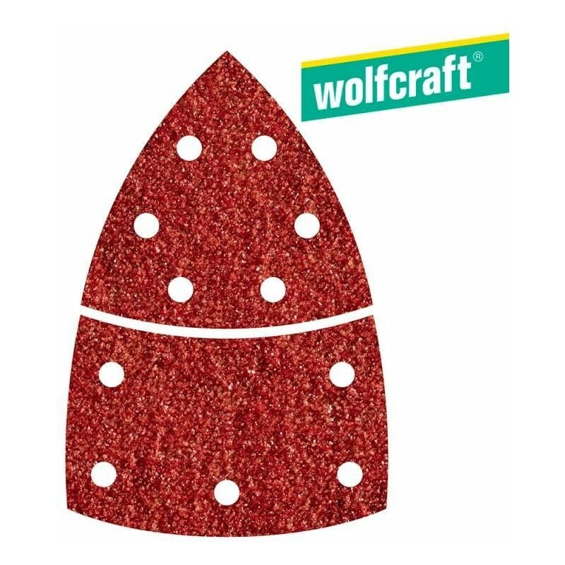 foto del prodotto fogli abrasivi adesivi per legno metallo grana 120 confezione da 10 1814000 wolfcraft