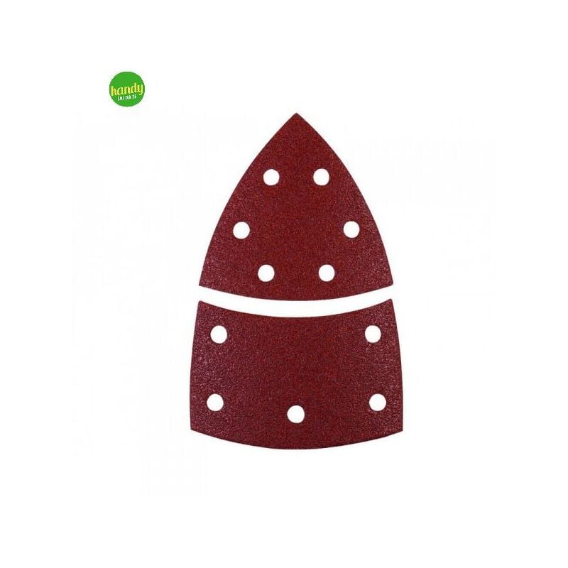 foto del prodotto fogli abrasivi triangolari delta imperial velcro forato 100x150mm pz.6 gr.40