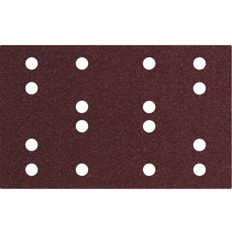 foto del prodotto fogli di colla per adesione 80 x 133 mm, p 120, 16 fori, con adesivo in velcro sra metabo 635194000