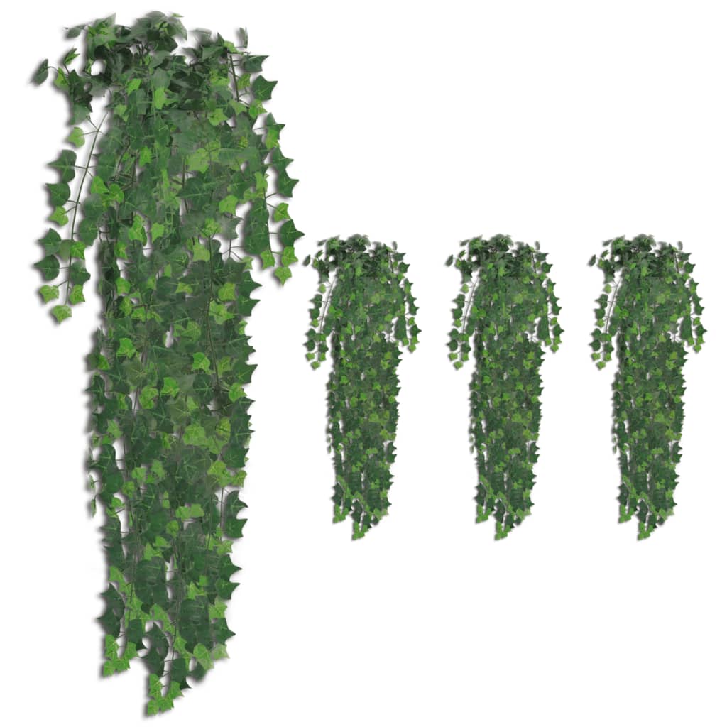 foto del prodotto foglie artificiali di edera 4 pz verdi 90 cmcod mxl 120224