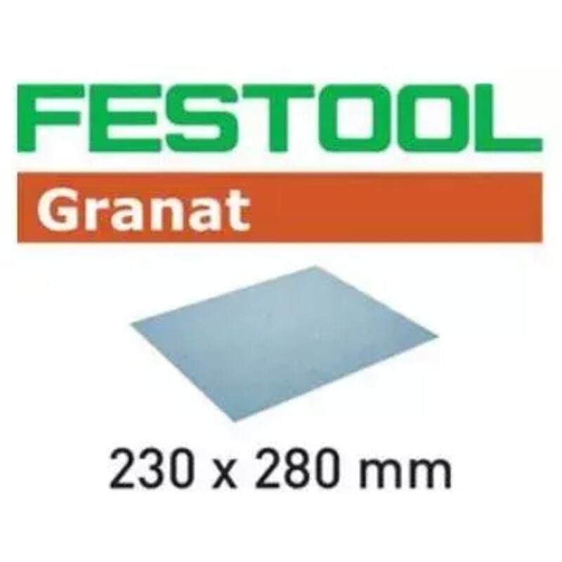 foto del prodotto foglio abrasivo festool granat 230x280 mm grana p240