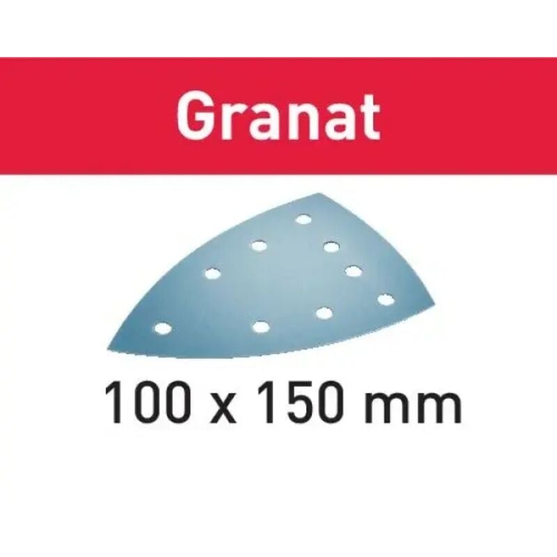 foto del prodotto foglio abrasivo stf delta 9 p100 gr 100 granat 577545 festool
