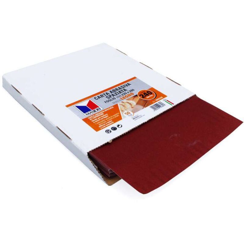 foto del prodotto foglio di carta abrasiva per legno grana240 23x28cm