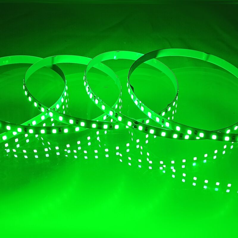 foto del prodotto foglio led 24 v verde colore 120led m pcb 8mm 12w m ip20 5 metri strips led jandei
