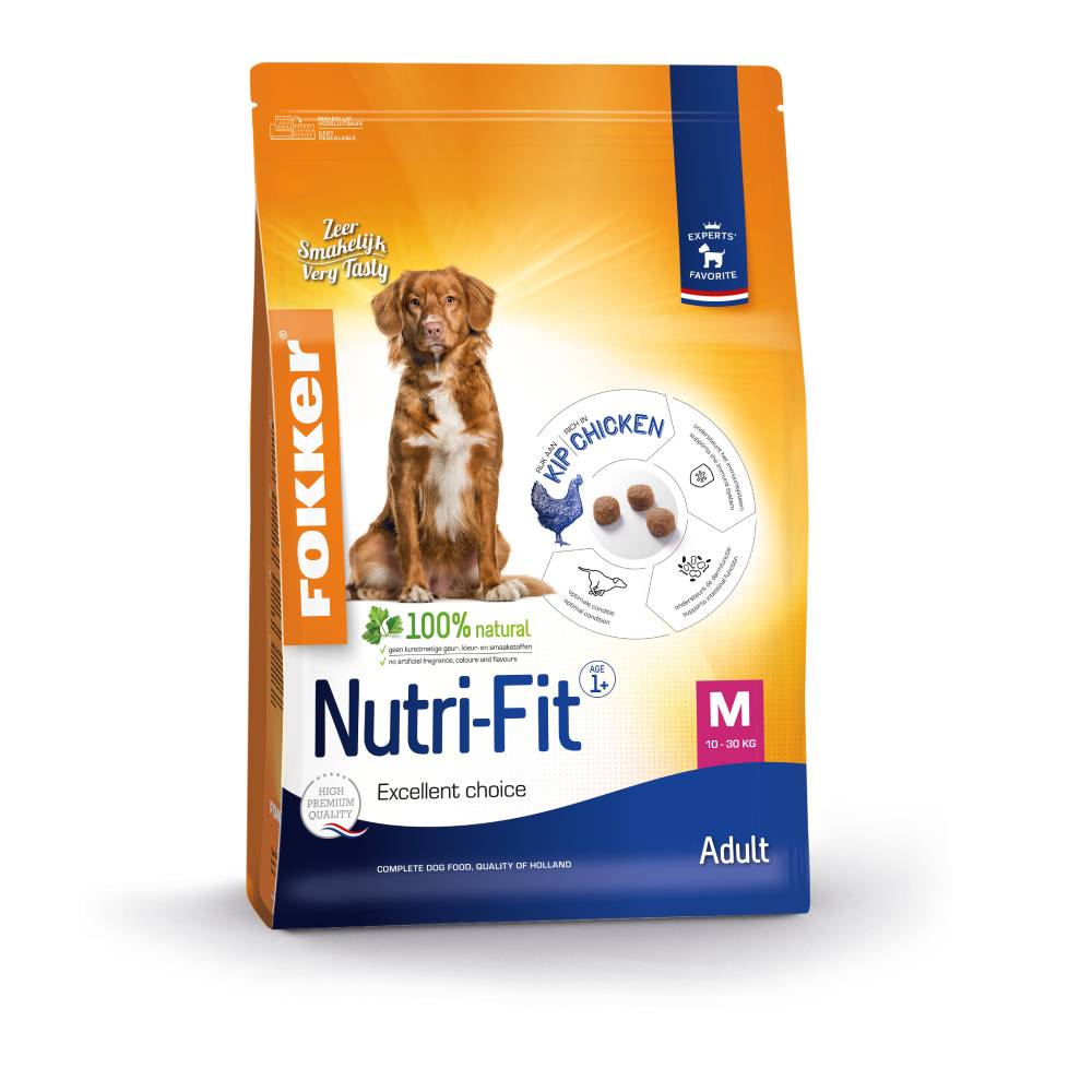 foto del prodotto fokker adult medium nutri fit crocchette per cani 13 kg