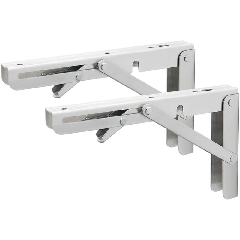 foto del prodotto folding shelf bracket wall mounted heavy duty folding shelf bracket 200mm120mm brushed