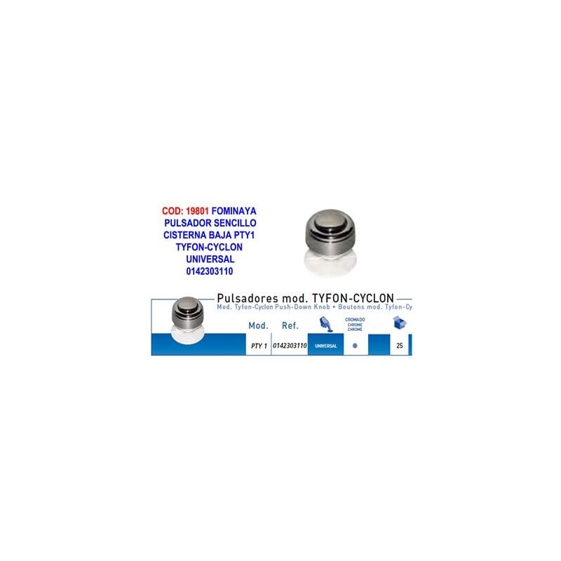 foto del prodotto fominaya pulsante semplice universale pty1 tyfon cycl0142303110