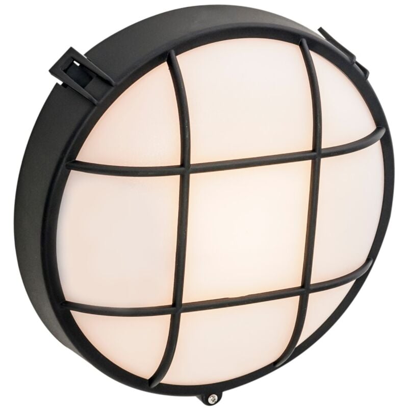 foto del prodotto fond plaf n de pared exterior para bombilla e27 en color negro