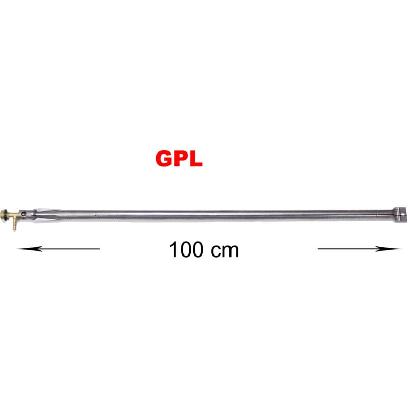 foto del prodotto fonderia bongiovanni bruciatore a gas gpl metano per barbecue pietra ollare piastra ghisa scegli la misura e il rubinetto dritto 100 cm gpl