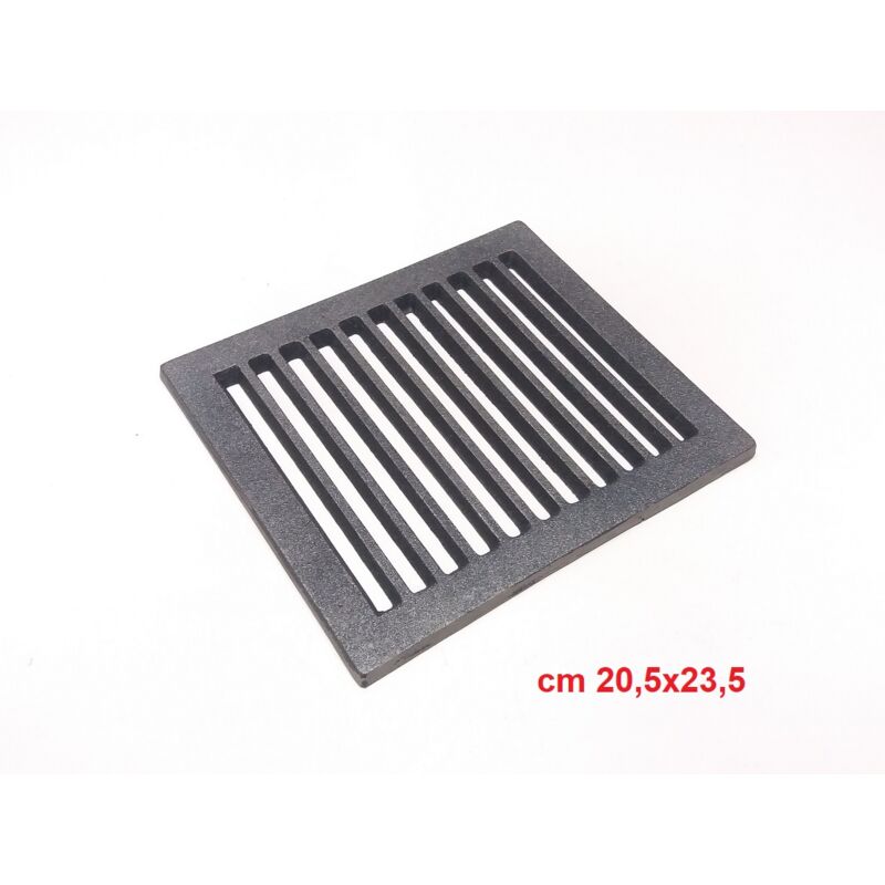 foto del prodotto fonderia bongiovanni griglia in ghisa per camino stufa barbecue disponibile in diverse misure misure 20,5x23,5 cm