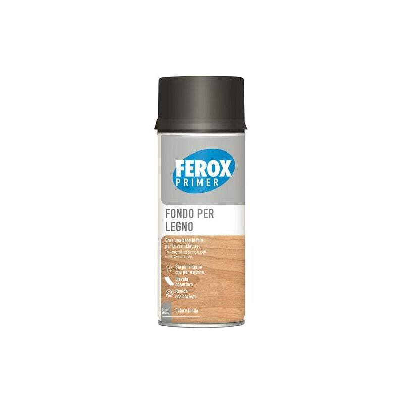 foto del prodotto fondo aggrappante primer spray ml 400 per legno arexons grigio chiaro 
