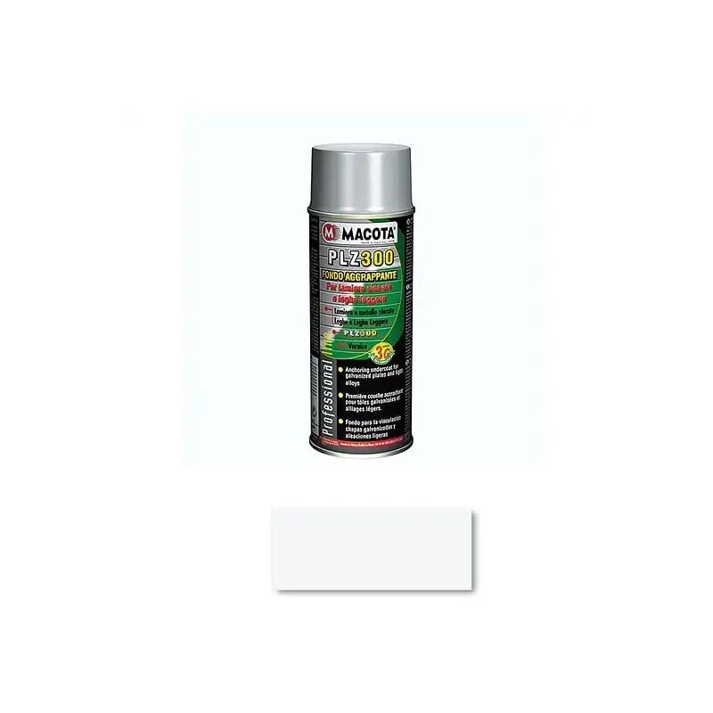foto del prodotto fondo aggrappante trasparente 400ml per zinco e leghe plz300 macota 25142