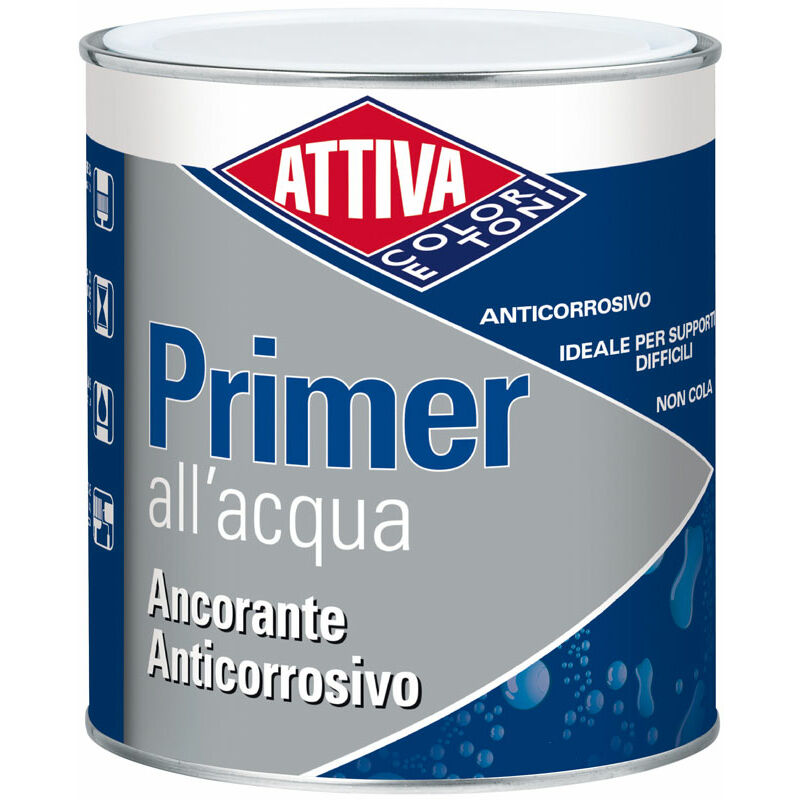 foto del prodotto fondo anticorrosivo, ancorante primer all acqua bianco lt.0,75