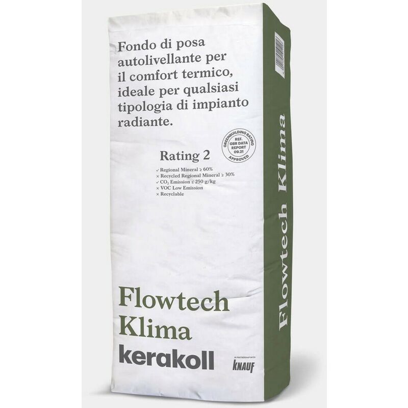 foto del prodotto fondo di posa autolivellante flowtech klima 25 kg kerakoll