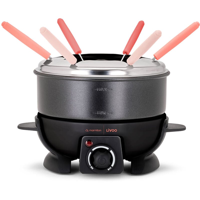 foto del prodotto fonduta elettrica 650w 6 forchette doc308 livoo