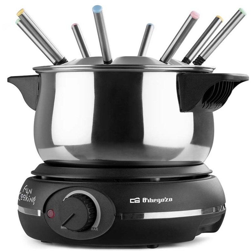foto del prodotto fonduta elettrica orbegozo fdr 14 1500 con 8 forchette