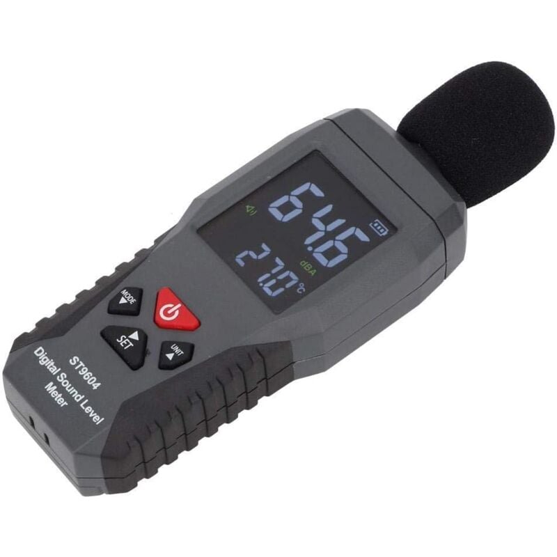 foto del prodotto fonometro registratore di livello sonoro tester di rumore misuratore di livello sonoro audio digitale, campo di misurazione 30 130 db