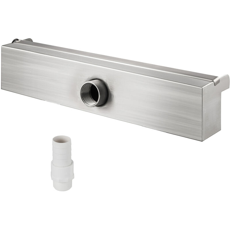 foto del prodotto fontana a cascata per piscina, 11,8x4,5x3,1 pollici, cascata di lame in acciaio inox per laghetto balneabile mophorn