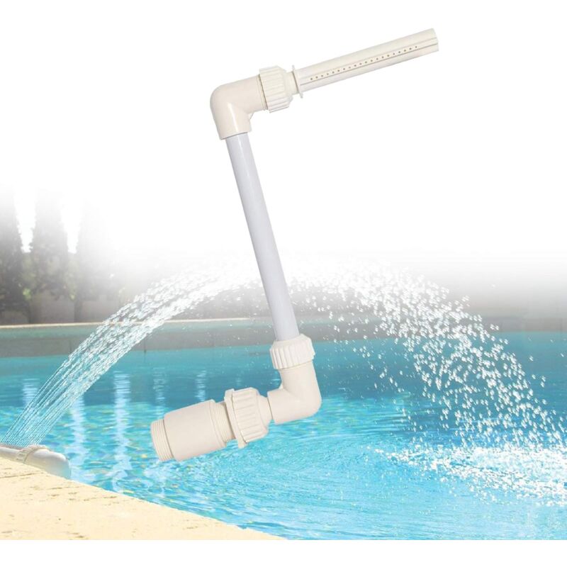 foto del prodotto fontana a cascata per piscina, fontana per piscina fuori terra, spruzzatore di raffreddamento regolabile in altezza, fontana a getto per laghetto da