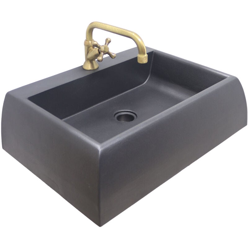 foto del prodotto fontana a muro nizza lavello fontana parete per casa giardino balcone con rubinetto in ottone a scelta fontana con rubinetto brunito cod.406