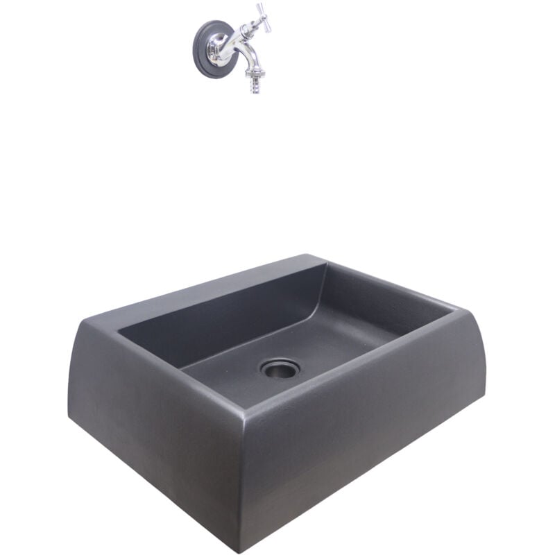 foto del prodotto fontana a muro nizza lavello fontana parete per casa giardino balcone con rubinetto in ottone a scelta fontana con rubinetto cromato cod.303c