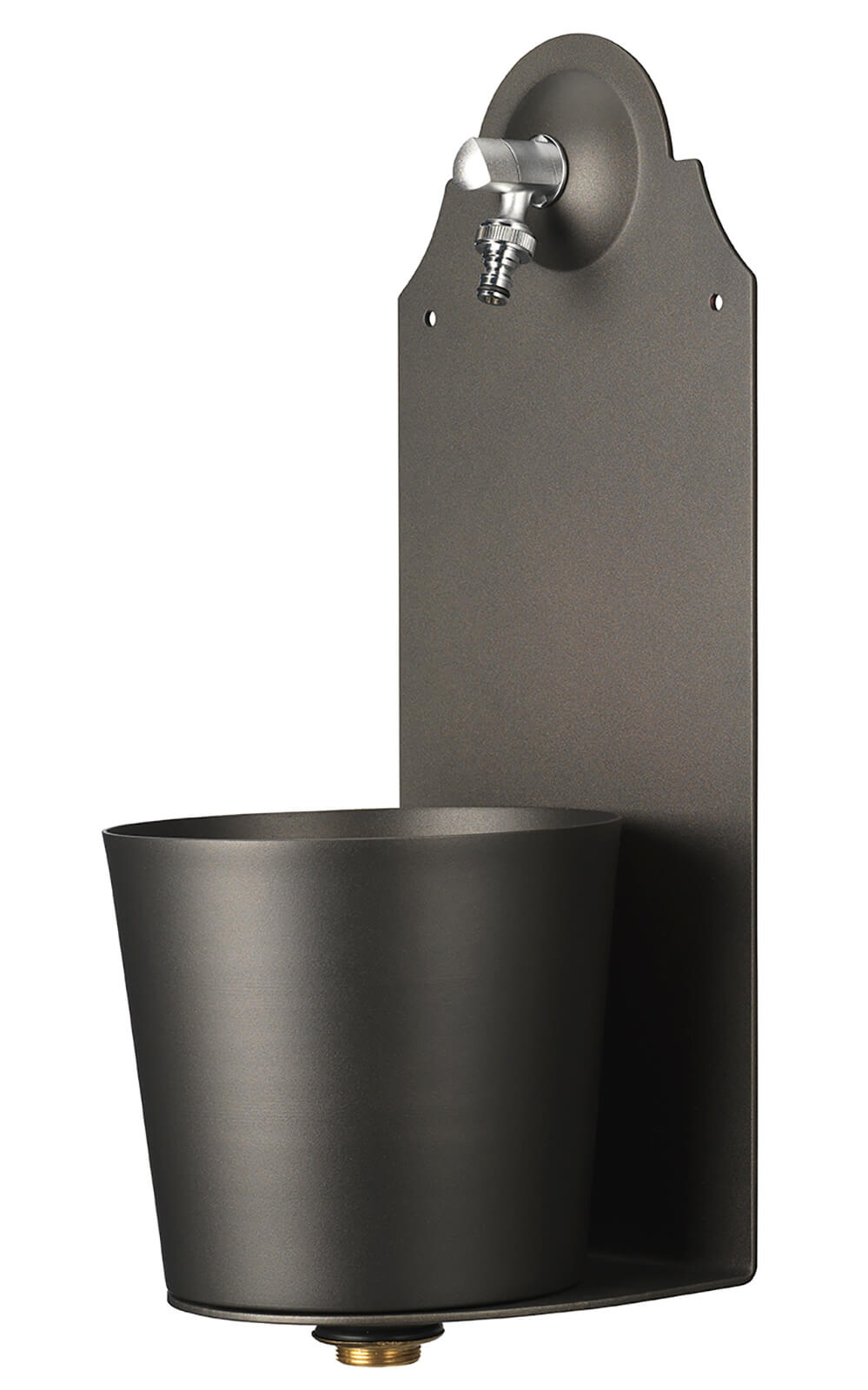 foto del prodotto fontana a parete da giardino con rubinetto belfer 42 prx antracite