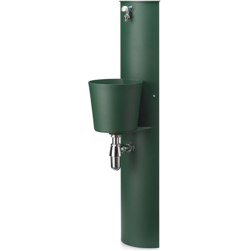 foto del prodotto fontana a parete da giardino con rubinetto e secchio belfer 42 prt verde