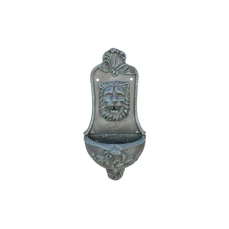 foto del prodotto fontana a parete modello lince antracite cm.33 x h 67 arredo giardino fontane