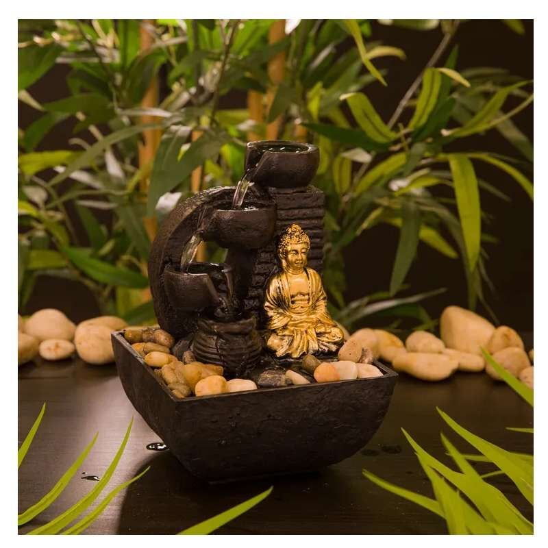 foto del prodotto fontana buddha 13 x 13 x 17 cm