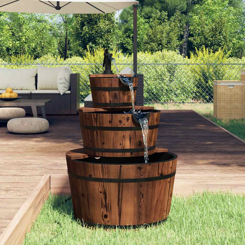 foto del prodotto fontana d 39 acqua con pompa 60x60x94 cm legno massello di abetecod mxl 81674